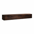 Étagère Murale en Bois pour Cheminée, 122 x 20,3 x 12,7 cm, Capacité 22,7 kg, Finition Artisanale Rustique