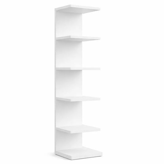 Étagère murale verticale à 7 niveaux pour rangement et décoration